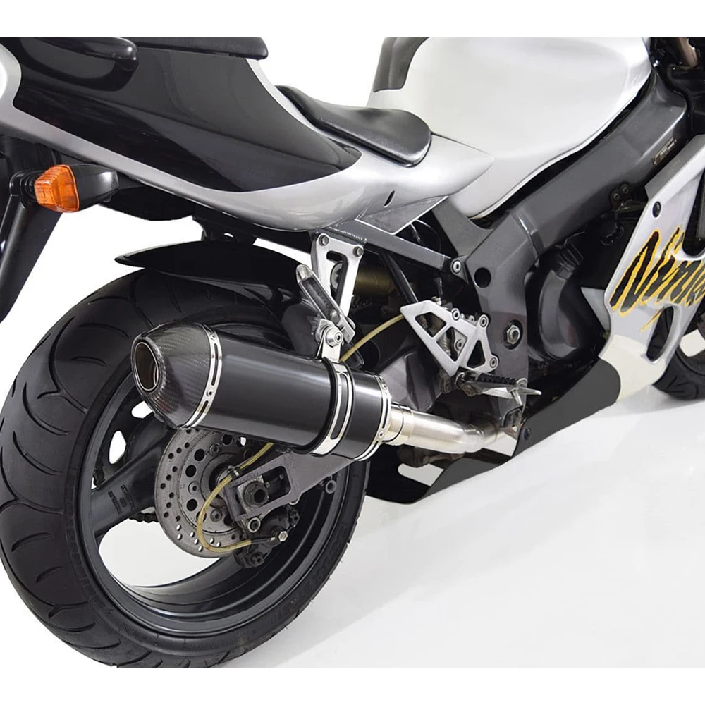 For Kawasaki ZX7 1996 to 2002 2003 ZX 7 ZX7R Ninja ZX-7R ZX 7R Escape Motorcycle Exhaust Muffler Header Link Pipe Slip-on view 5