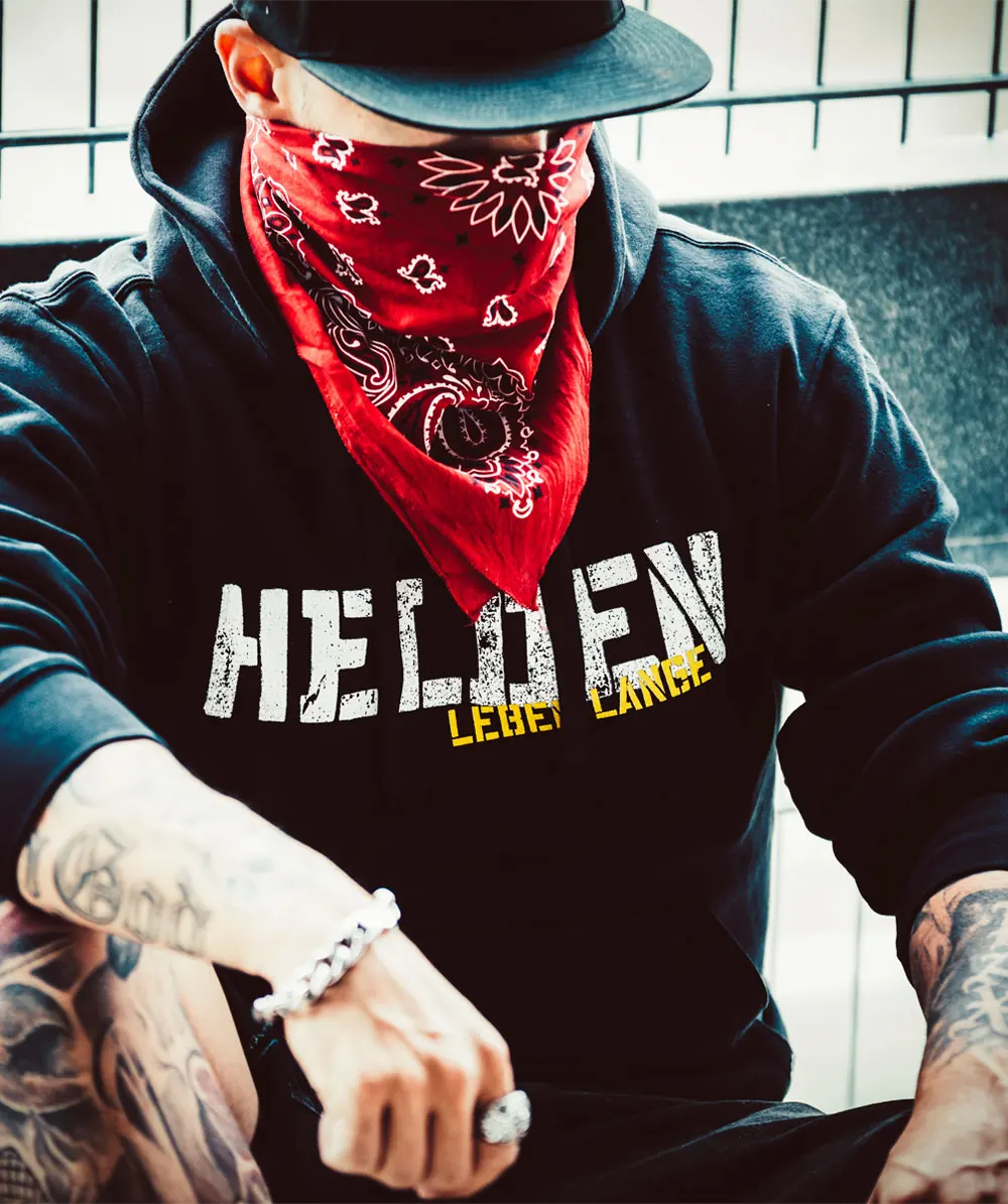 HELDEN Legenden Sterben Nie رسالة مطبوعة هوديي الرجال النساء المتضخم Y2k الرجال طويلة الأكمام Bohse Onkelz الفرقة البلوز البلوفرات #1