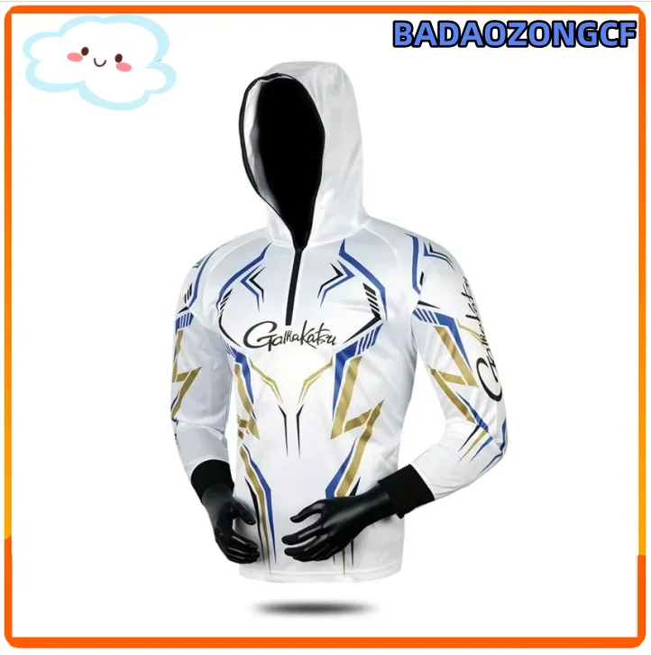Fishing Clothing Long Sleeve Summer Quick-Drying Clothes Breathable Anti-UV Sun Protection TShirt Hooded Fishing Shirt
