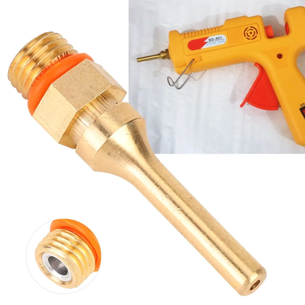 

High Quality Hot Glue Gun Nozzle 50mm Extended Copper Tip Replacement Bronze Copper Tip Replacement Tool Accessories Home Repair