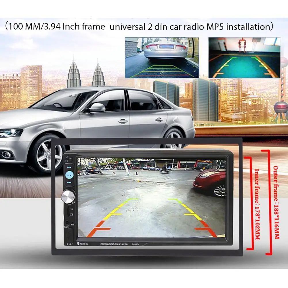 3.94 Inch Car Radio 100MM Din Frames For 2din MP5  Media Car Multifunction Player Replace Frame With Car Installation Accessory