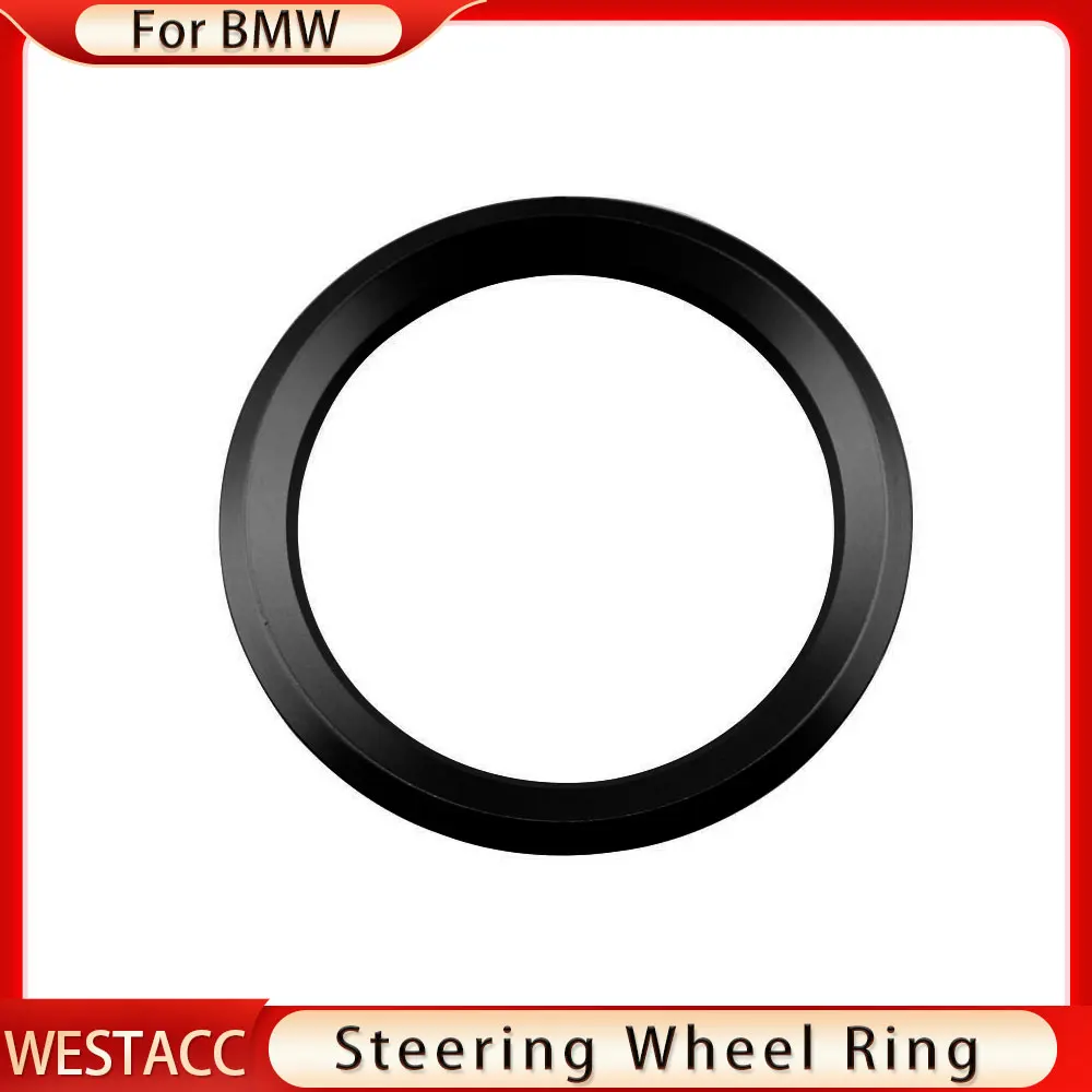 Car Steering Wheel Circle Sticker for BMW M3 M5 E36 E46 E60 E90 E92 X1 F48 X3 X5 X6 Decoration Ring Styling Interior Accessories