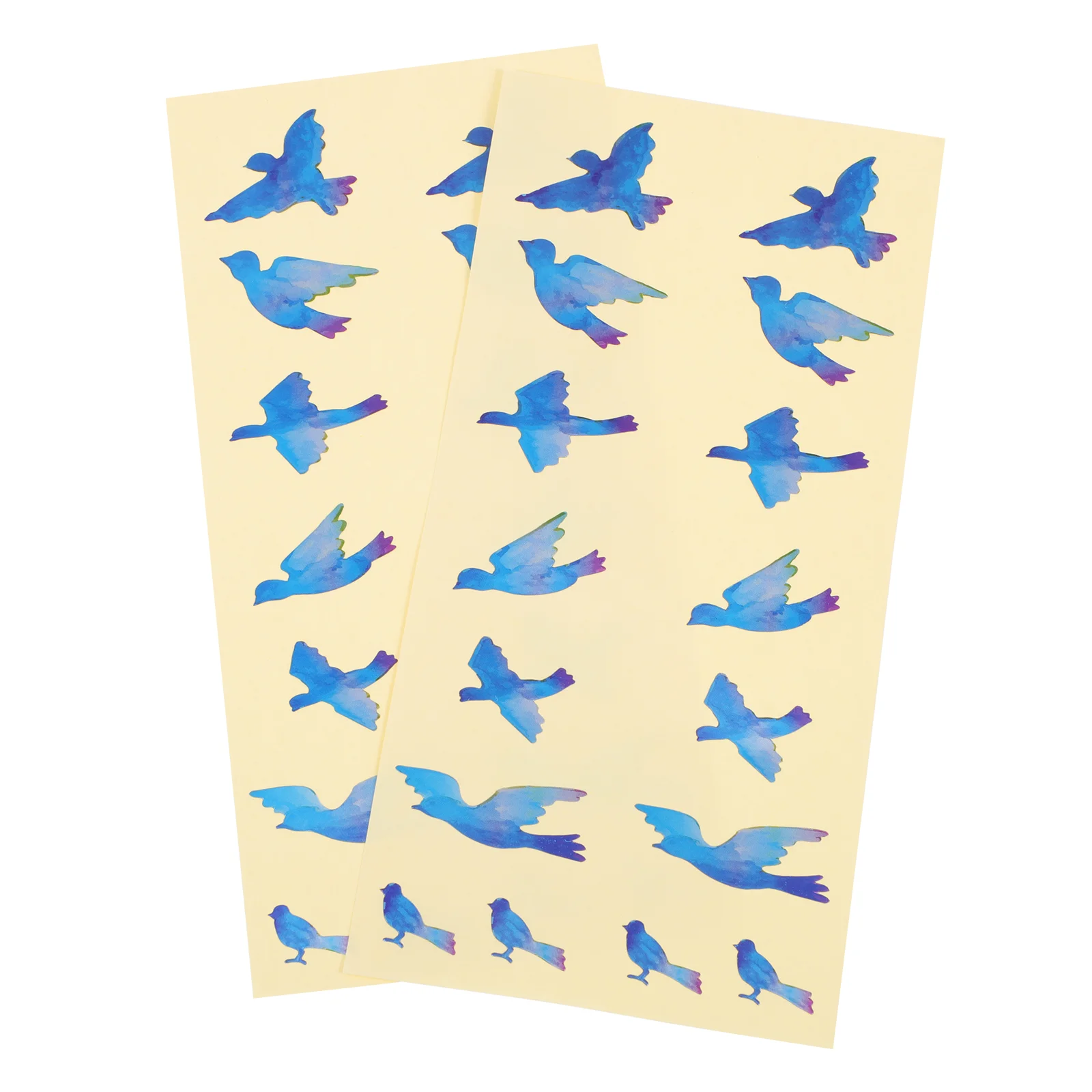 2Pcs Bird Pattern- Guitar Personality Fingerboard Sticker Decals Guitar Fret Inlay Stickers for Guitar, Bass, Acoustic Guitar,