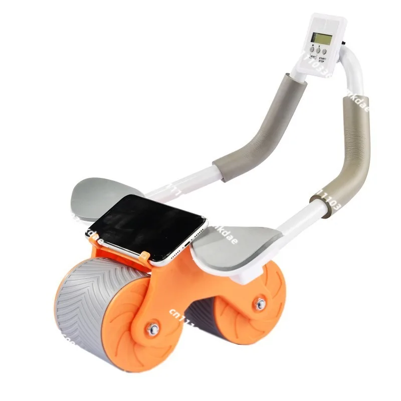 Elbow support abdominal muscle wheel automatic rebound, abdominal wheel flat support curl men and women