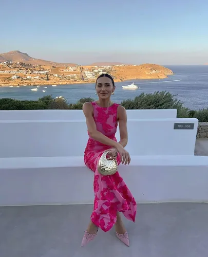 Imagen 1 del producto VEITCHE elegante mujer sin mangas 3d flores vestido de fiesta bordado malla ajustado paquete de cadera mujer moda Maxi vestidos bata de verano