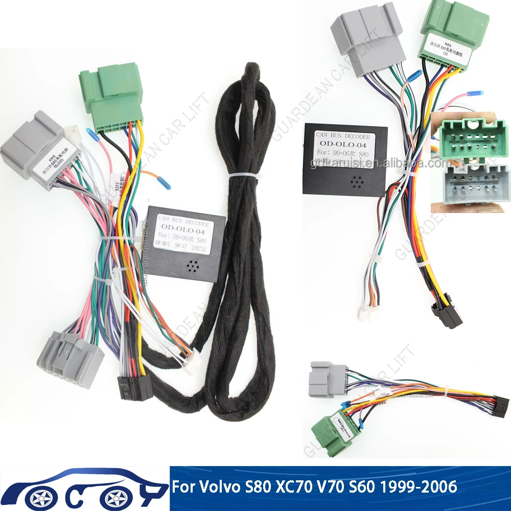 cabo-de-fiacao-para-radio-de-carro-para-volvo-s80-xc70-v70-s60-1999-2006-adaptador-de-conector-de-16-pinos-com-caixa-canbus-plugue-de-estereo-para-unidade-principal