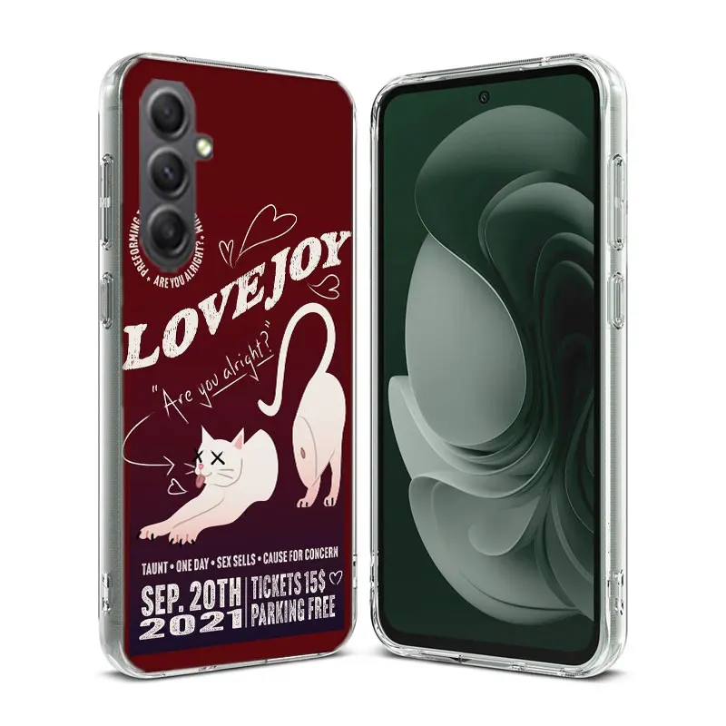 Lovejoy-Band Case For Phone Samsung Galaxy A12 A22 A32 A52 A52S A13 A23 A33 A53 A14 A24 A34 A54 5G A73 A42 A9 A8 A7 A6 Plus Cove