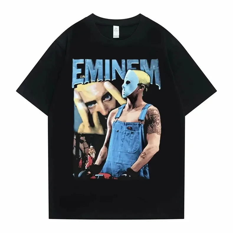 Rapper Slim Shady Eminem Anger Management Tour Graphic T Shirt Short Sleeve Men Hip Hop Casual Tee Tops Unisex Fashion T-shirt