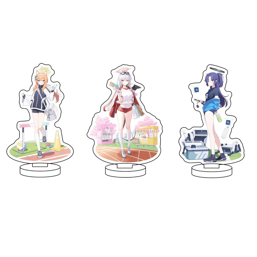 Blue Archive Iochi Mari Hayase Yuka Acrylic Stand Ornaments Action Figures Anime Cartoon Model Christmas Gifts Girls