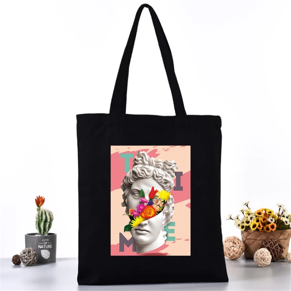 

Canvas Bag Versatile Casual Shopping Pouch Fashion Travel Storage Pack High-quality Handbag Funny Series Work Commuting Bags
