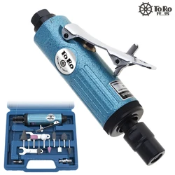 TORO Pneumatic Die Grinder Machine Air Compressor Grinding Tool High-speed Mill Engraving Polishing Tool Kit For Tire Repair