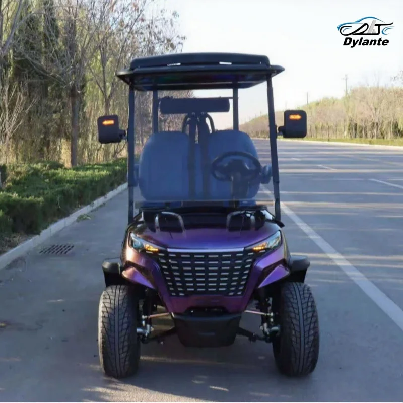 Factory Direct Electric Golf Cart High Performance Long Range For Golf Course Resort Bumper Sound Bar Three-Point Seat Belt