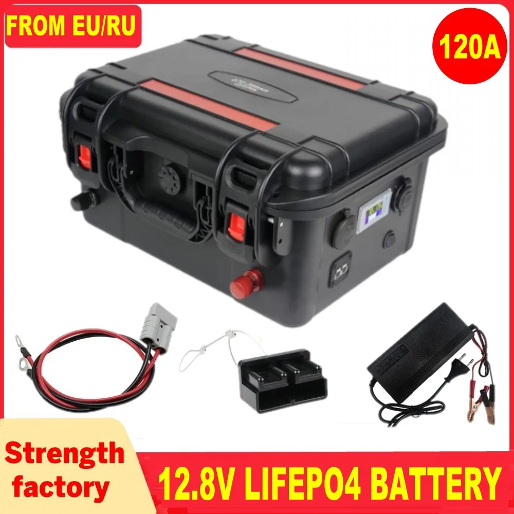 Imagem -04 - Bateria Recarregável para Barcos de Acampamento Motor do Inversor rv Bateria Lifepo4 12v 100ah 120ah 150ah 200ah 250ah Bluetooth Bms