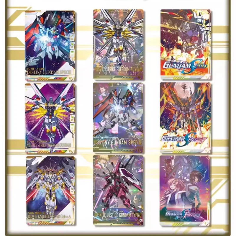 متوفر في المخزون بدلة متنقلة أصلية من Anime Bandai سلسلة بطاقات مجموعة Gundam SEED Kiralax Aslan