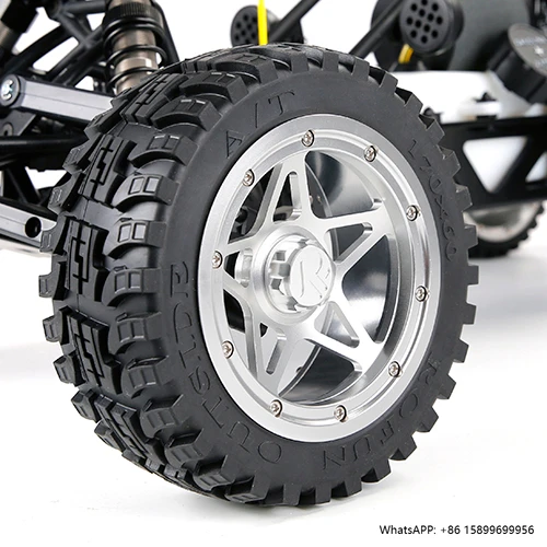 

4pcs CNC Alloy Wheel Hubs With Tires Set for 1/5 RC Buggy Baja 5B 855331