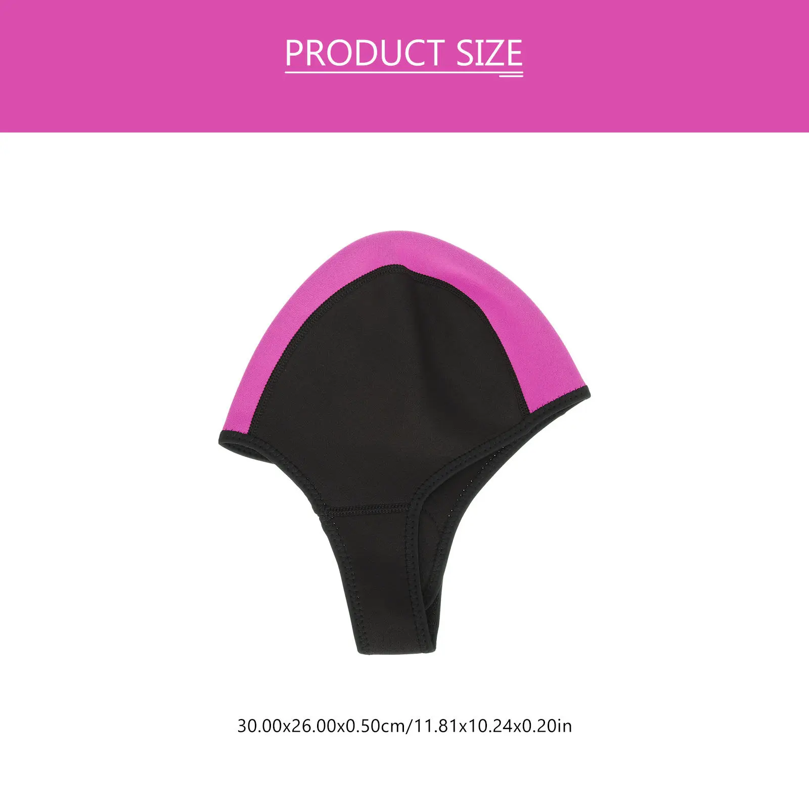 Warm Waterproof Swimming Cap High-Elastic Rubber Swim Hat for Ponytail Braid Bun Protection Cold Weather Swimming Winter Bathing
