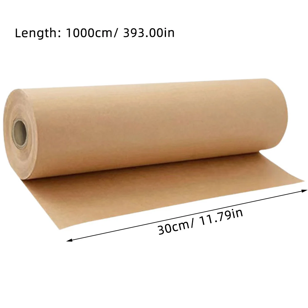 Gift Wrapping Kraft Paper Roll Brown Packing Paper Roll Blank Ideal for Gift Wrap Flower Bouquet Wrap Craft Wrapping Papers