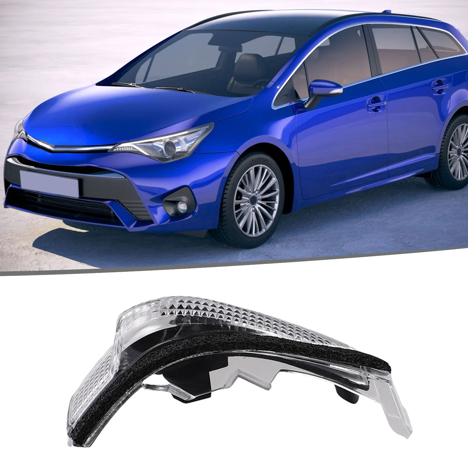 Replacement Left Wing Mirror Indicator Lense for Toyota For Auris For Avensis Wear Resistant and Non Deforming