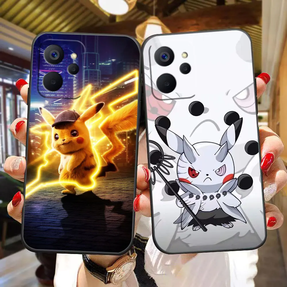 P-Pokemon P-Pikachu Phone Case For OPPO Realme X50 XT X 11 10 9 9I 8 8I 7 6 Pro Plus 5G Case Funda Coque Shell Capa Cover