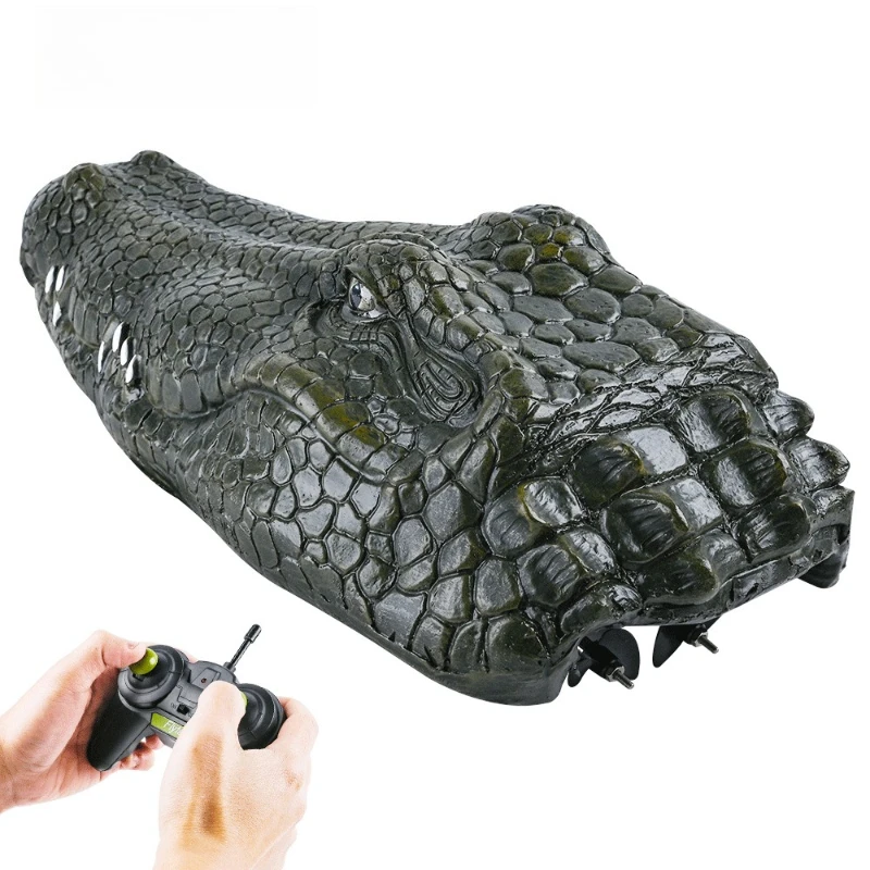 

Remote control speedboat simulation crocodile water park amusement boat