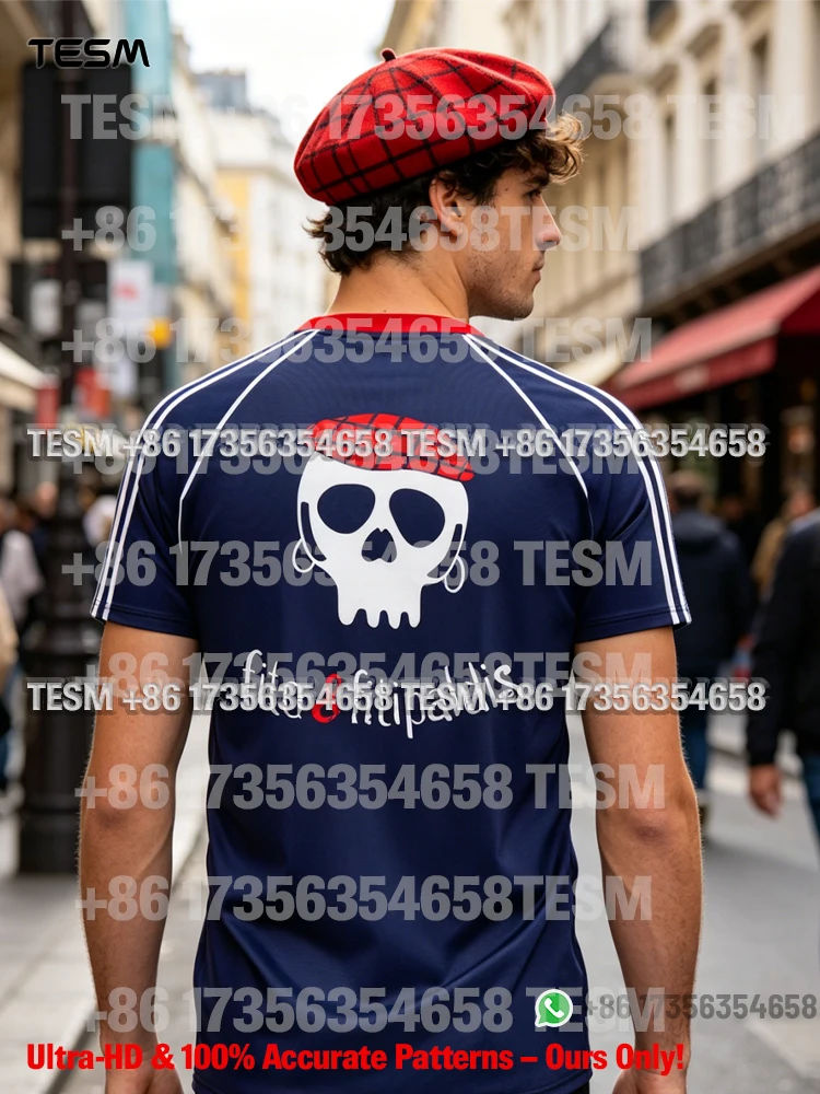 Retro Football Jersey Breathable Sports T-shirt Streetwear H