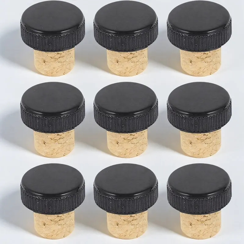 Tapones reutilizables para botellas de vino, corchos de madera en forma de T para conservación del vino, retienen el sabor y prolongan la vida útil, 24 Uds.