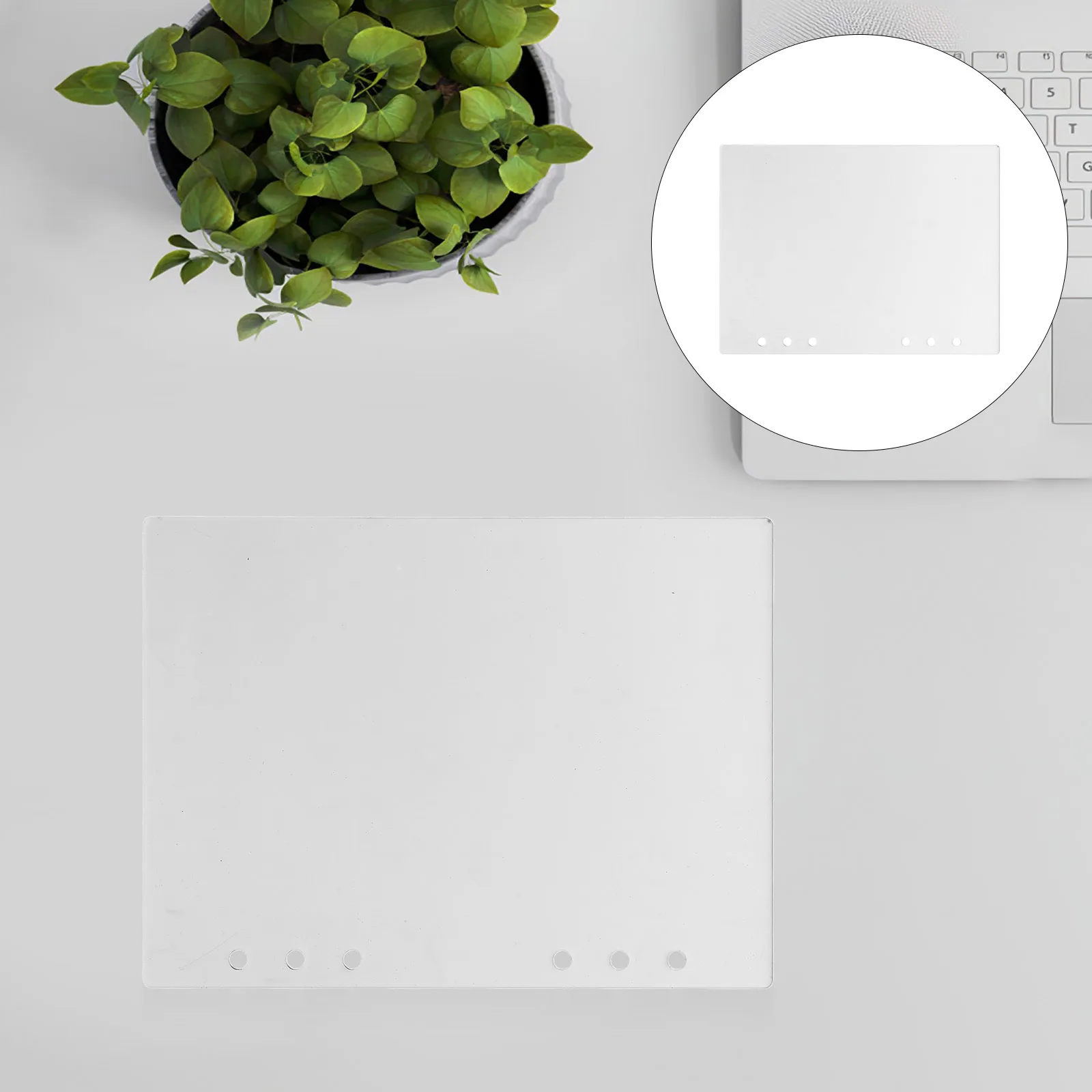 Binder Cover Notepad Acrylic Shell Simple Sleeve Journal Loose Leaf Clear Office for