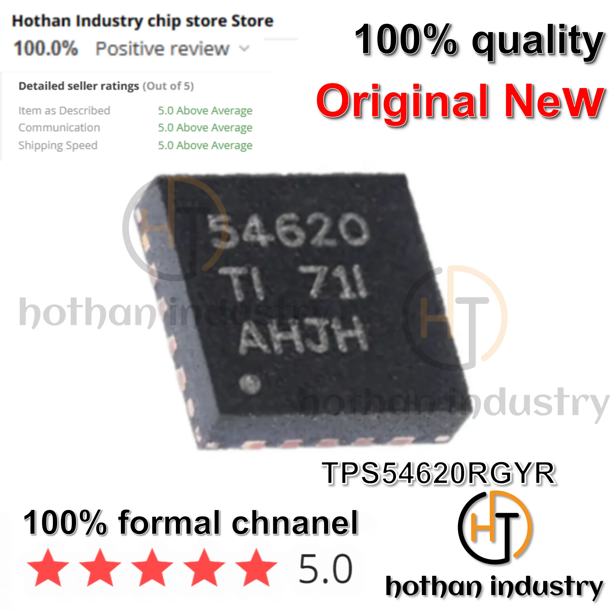 【10pcs】100% Original TPS54620RGYR   620R 54620RGYR   High Quality  New Switching Voltage Regulators 4.5-17Vin 6A Synch St Down S