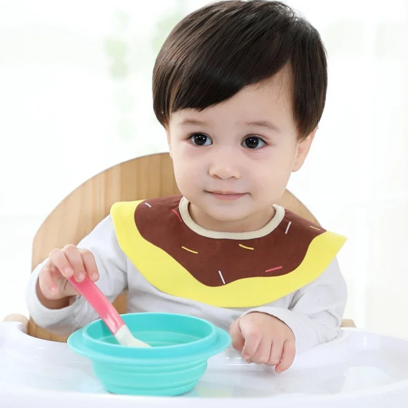 360° Baby Bibs Cotton Feeding Flower Shape Bib Aprons Fruits Toddler Cute  Infant Newborn Scarfs Saliva Towels Burps Clothes