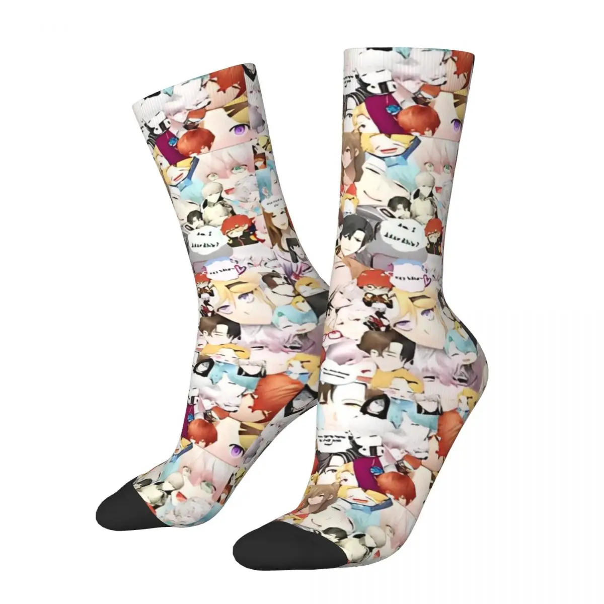 Mystic Messenger Mess Socks Men's Women's Funny Happy Cartoon Anime cosplay Socks Novelty Spring Summer Autumn Winter Socks Gift