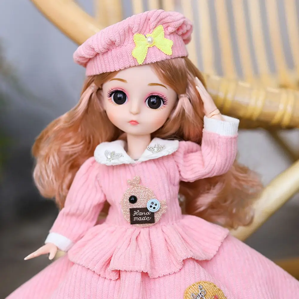 

Attractive Eyes Multiple Movable 30cm Bjd Doll Jointed Flexbility Anime Princess Dress Up BJD Dolls Cute Long Hair