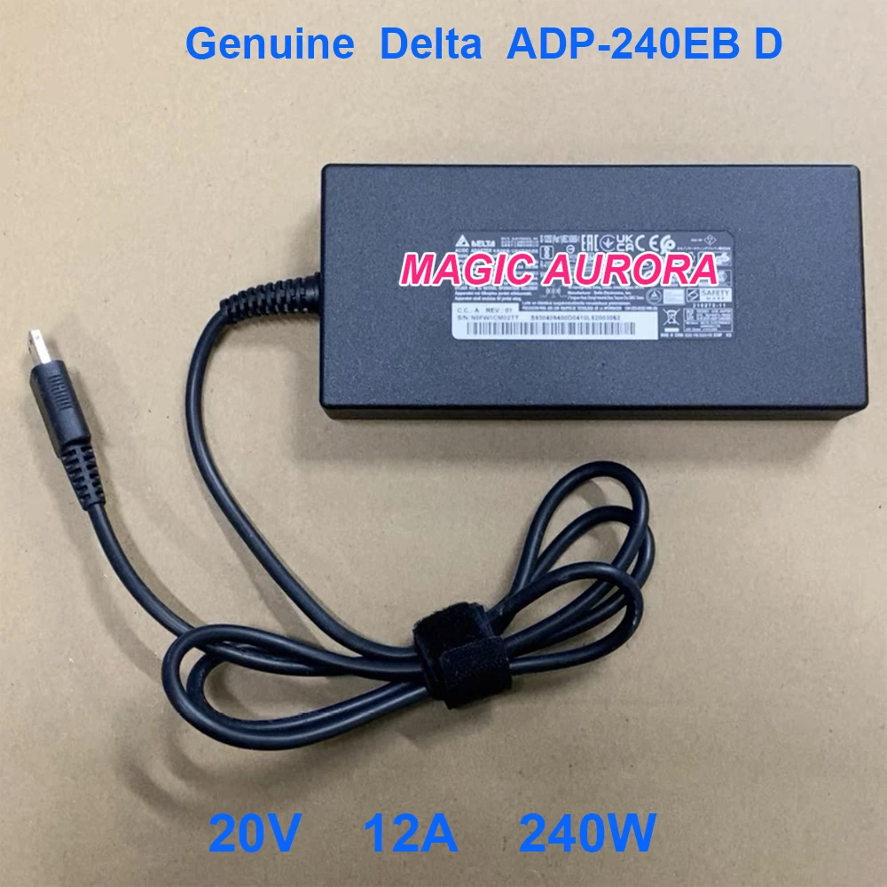 

Genuine For MSI GE76 GE66 GP76 GP66 USB Gaming Laptop Adapter Charger 20V 12A 240W For DELTA ADP-240EB D Power Supply