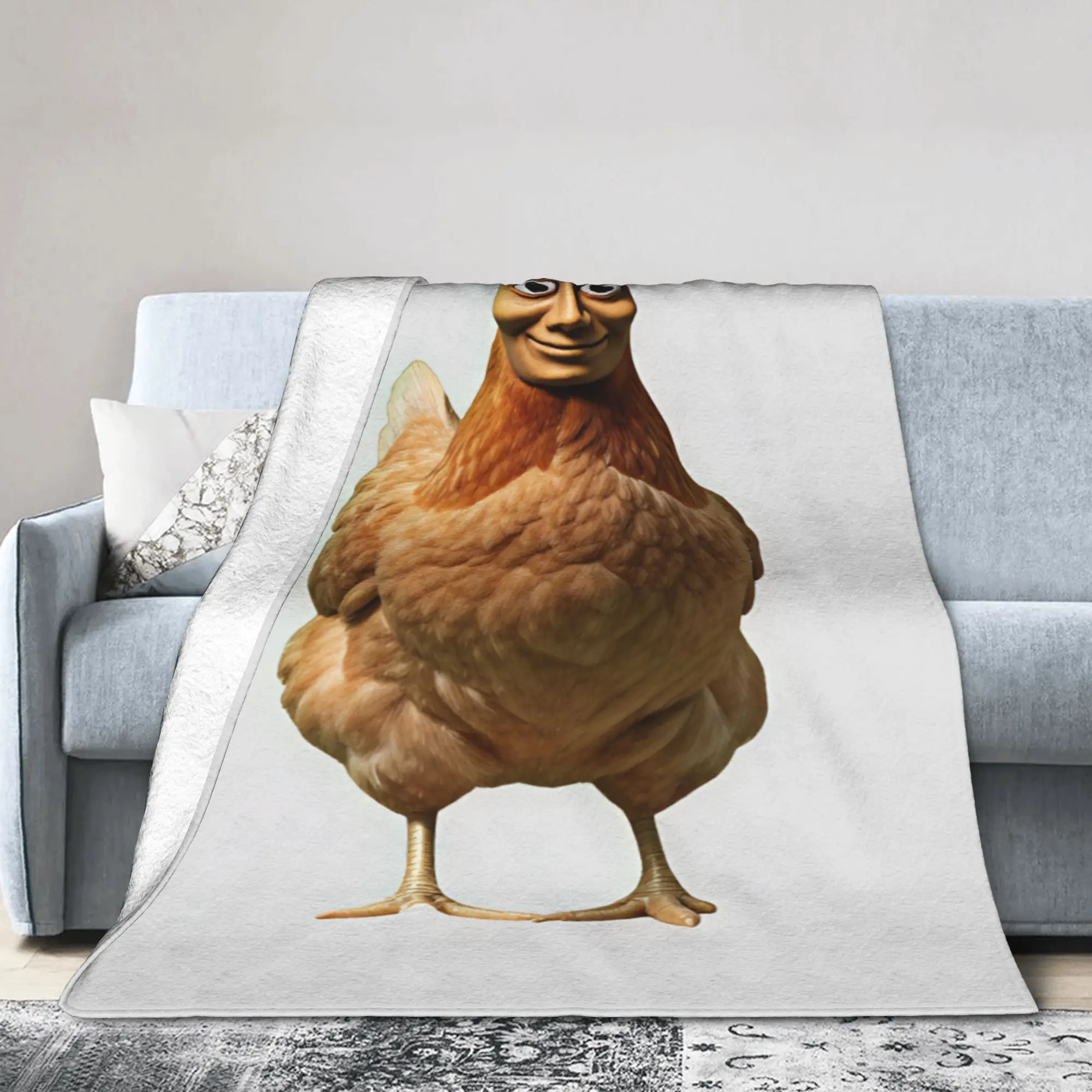 Chicken Body Tung Blanket Quality Warm Soft  Bedding Throws Winter Decorative Bedroom Funny Bedspread