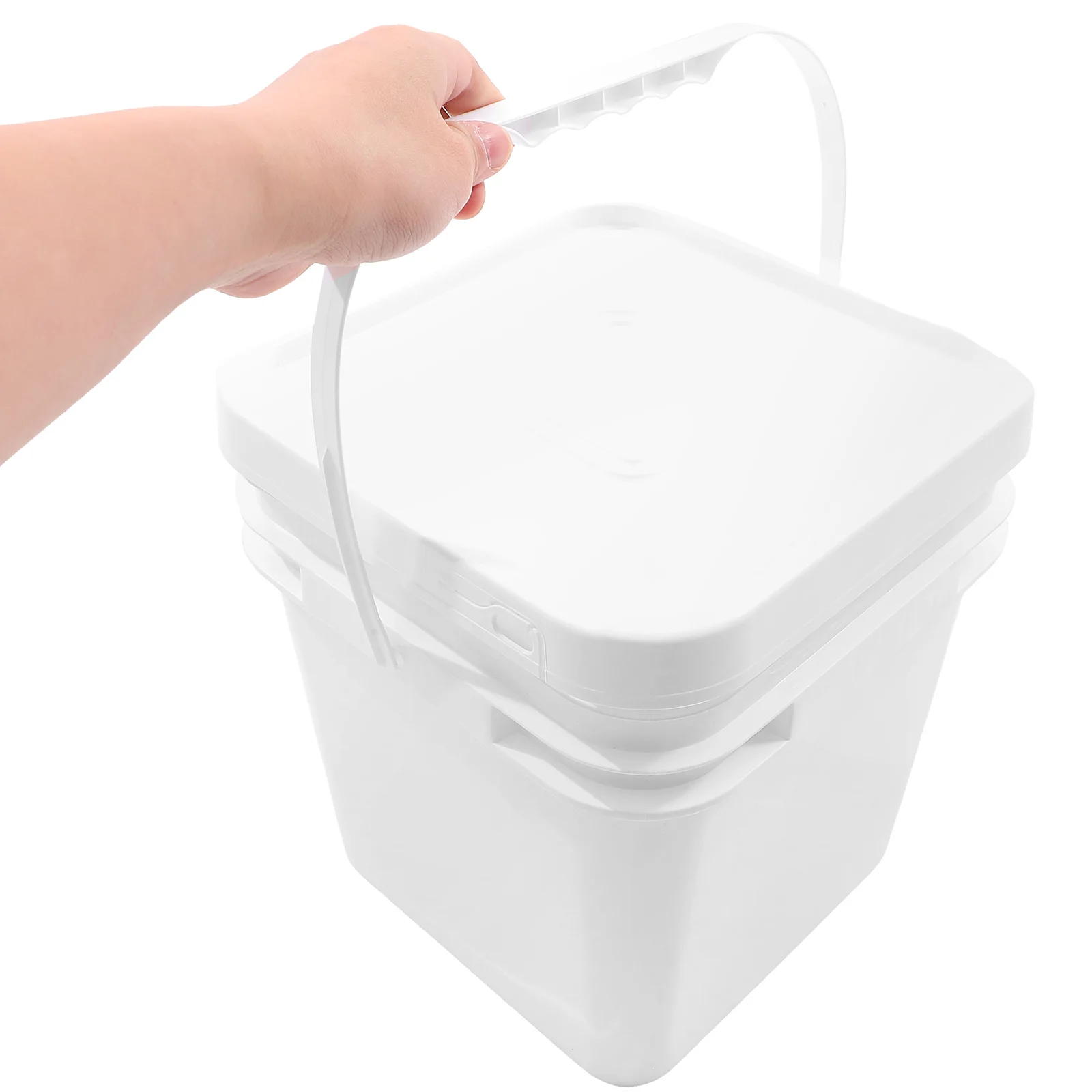 

2PCS 10L Buckets White Professional Dog Bucket PP Material Dog Food Container Pet Storage Pet Food Container Box Household