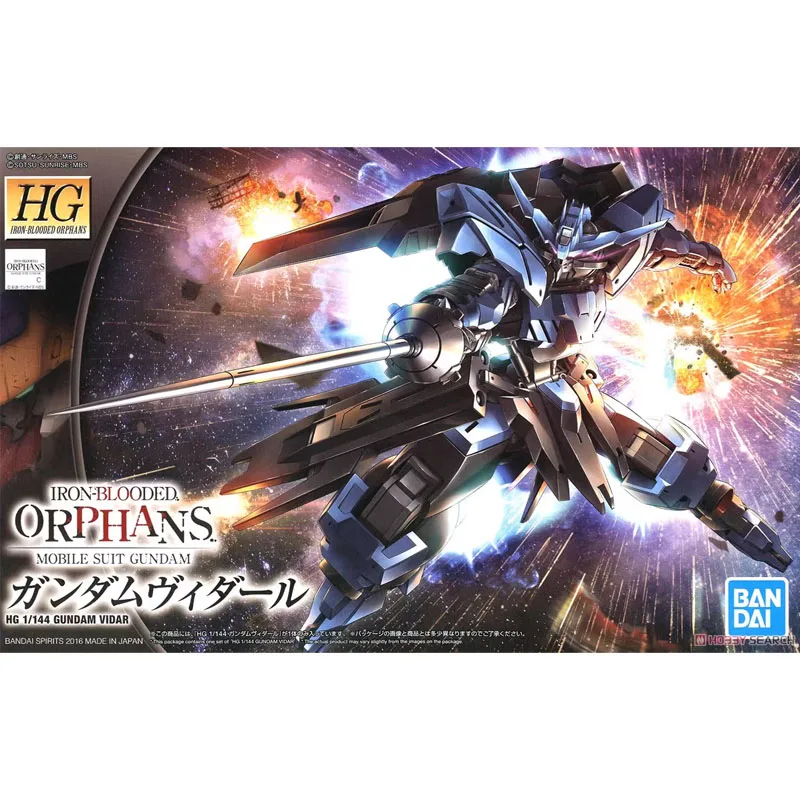 Bandai Gundam Model Kit Anime Figure HG IBO 027 1/144 Gundam Vidar Genuine Gunpla Model Anime Action Figure Toys for Children