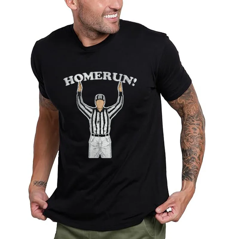 

Funny HomeRun T-shirt Baseball Football Mash Up T-Shirt Humor Streetwear Sports Saying Tee Boyfriends Novelty Gift Men Clothing