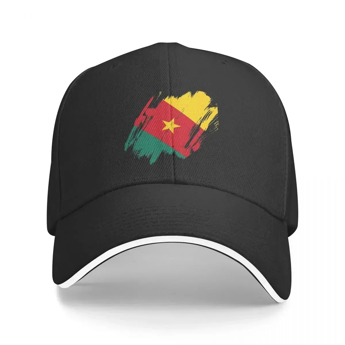 

Cameroon Cameroun Flag Baseball Cap Hip Hop Sandwich Caps Men Women Adjustable Headwear Outdoor