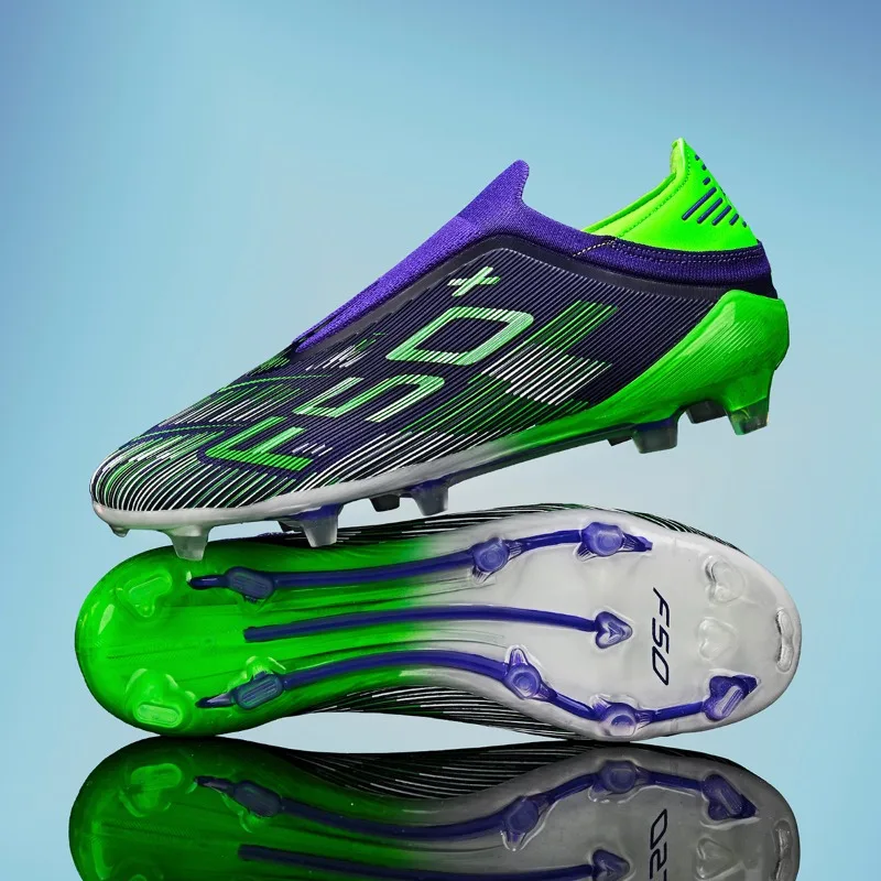 New Men's Soccer Shoes Grass Adult Non-Slip Non Slip Football Boots Ultralight Sport Indoor Cleats Fg Turf Futsal Comfortable