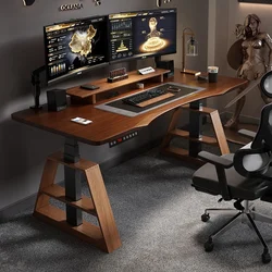 Electric lifting desk, work, standing vertical home office, electric machine, intelligent learning, solid wood