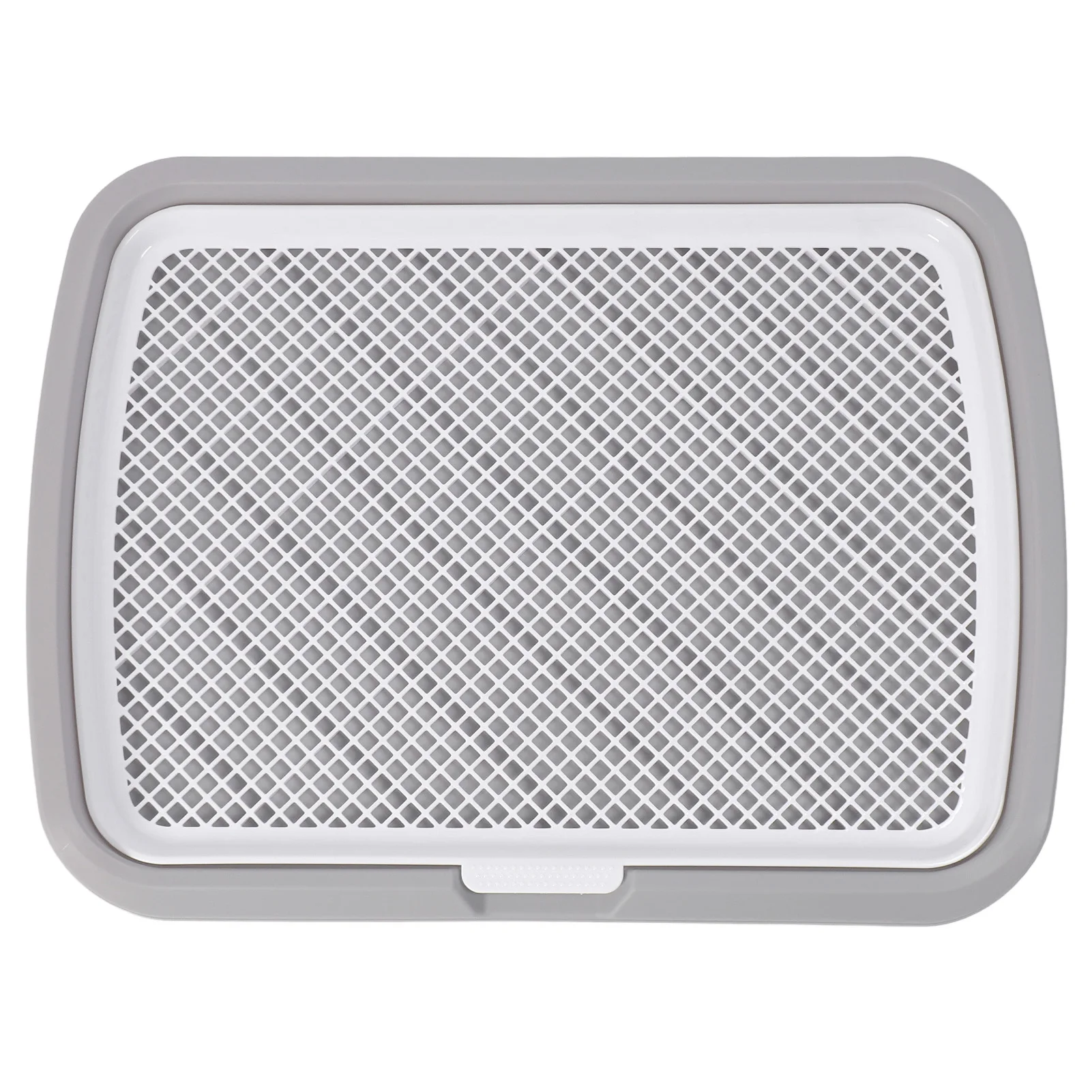 ZK40 Puppy Potty Training Tray Detachable Washable Mesh Dog Pee Pad Holder Tray for Small Breed Dog Gray