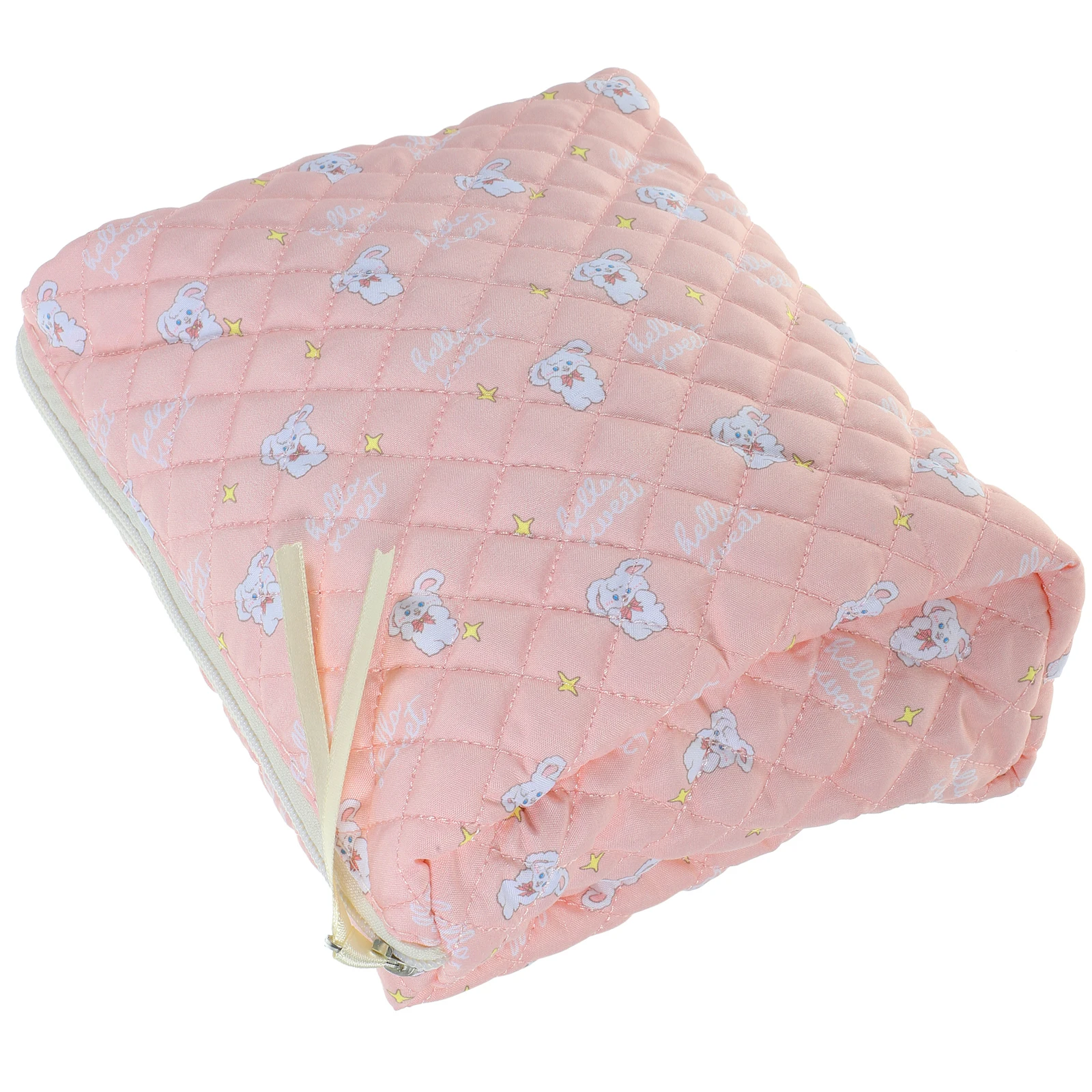 

Large Capacity Quilting Print Makeup Bag Travel Makeup Storage Bag Size Pattern Portable Storage Pouch
