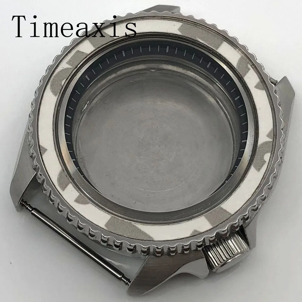 41mm Stainless Steel Case Sapphire Glass Fit NH35/NH36 Movement Watch Parts