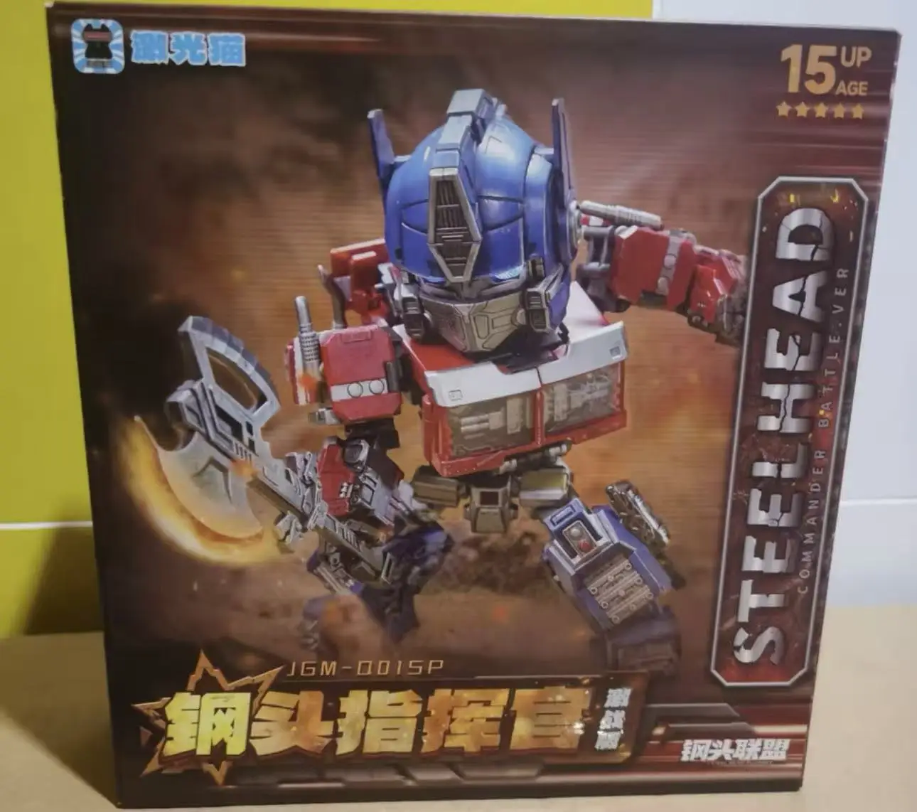 ليزر القط كبير عمود الرأس JGM-Q01 الصلب رئيس قائد Q نسخة JGM-01 الصلب رئيس التحول لعبة بطل السوبر