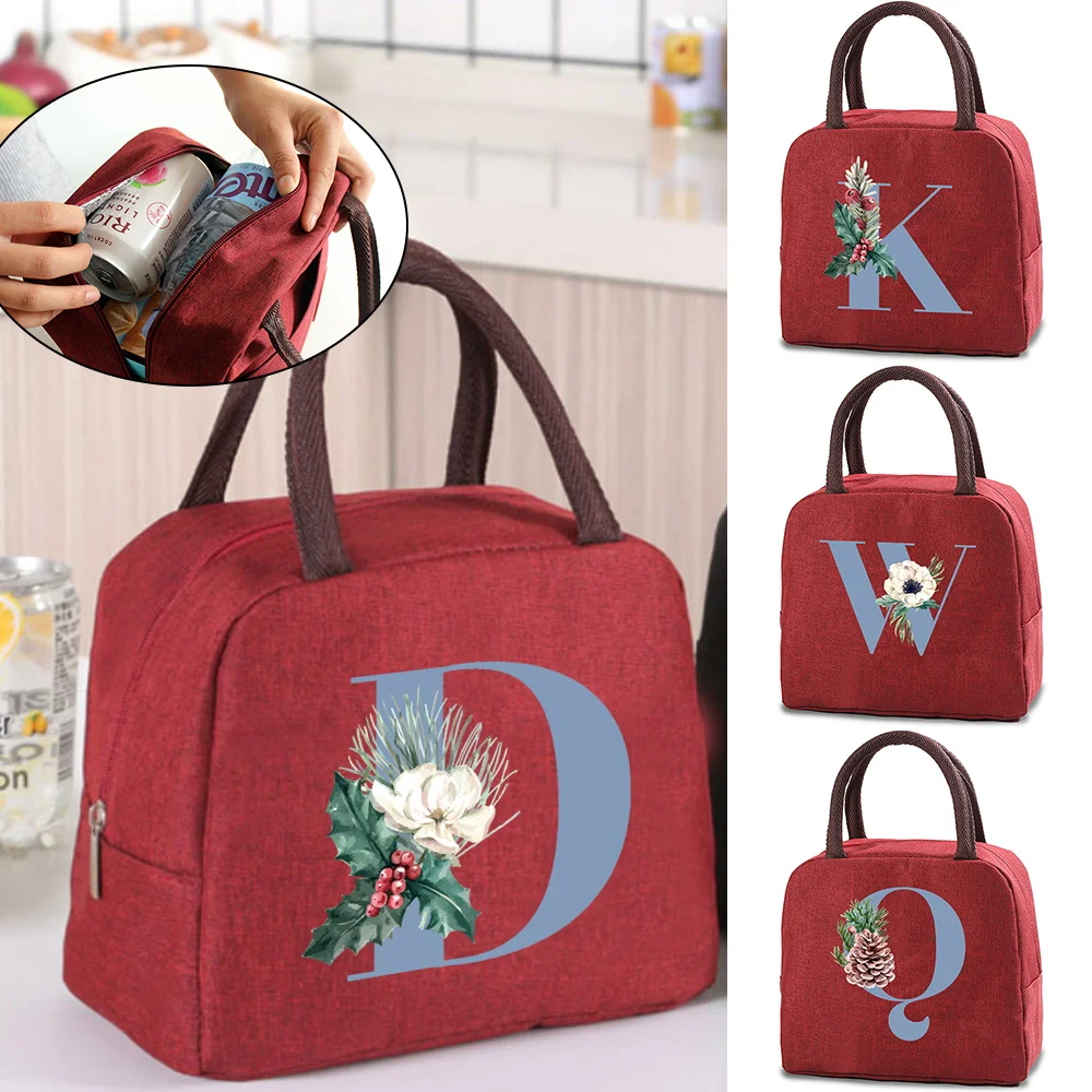 

Insulated Lunch Bag Women Durable Cooler Bento Pouch Child Thermal Food Storage Lunch Box Tote Portable Lunch Container Handbag