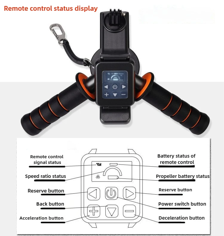 Underwater Scooter Paddle Compatible Surfboard Diving Propeller Suitable For Diving Surfing Can Be Equipped With Sports Camera