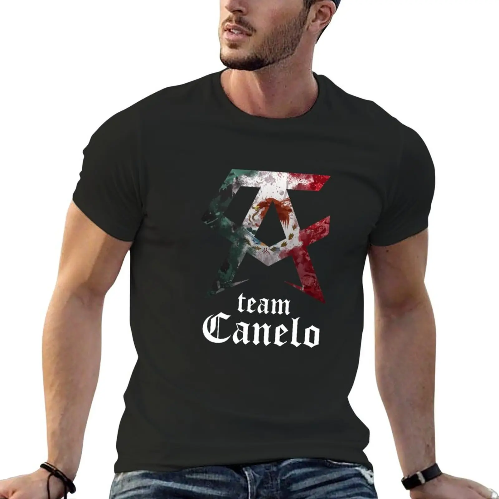 team canelo alvarez T-Shirt heavyweights plus size clothes graphics anime black t-shirts for men