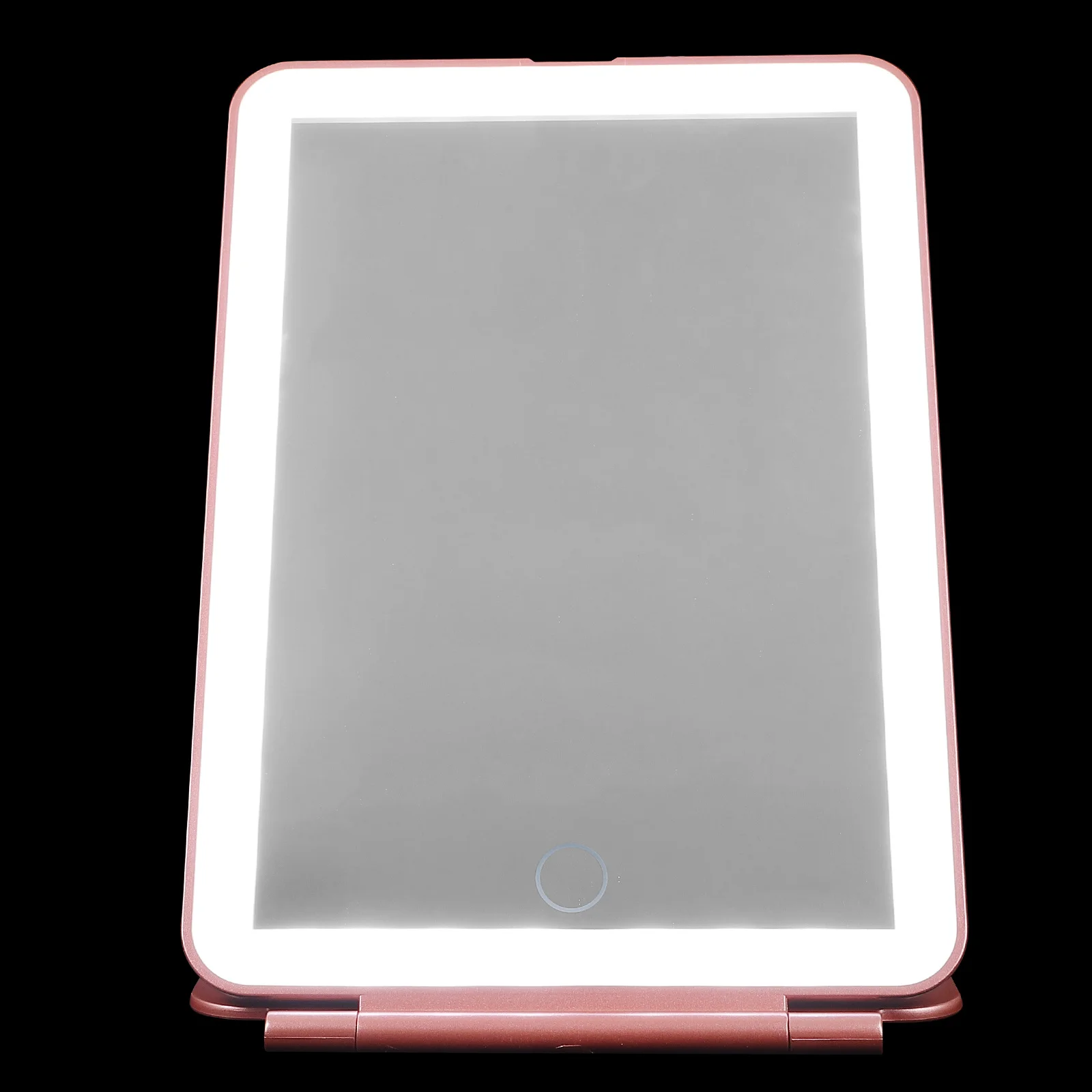 

1Set Usb Charging Makeup Led Light Desktop Mirror Foldable Adjustable Touch Control Tabletop Dressing Mirror For Women