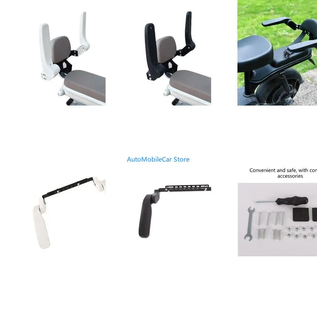 G8TE Foldable Adjustable Child Safety Armrest Universal Fit Most Electric Bicycles