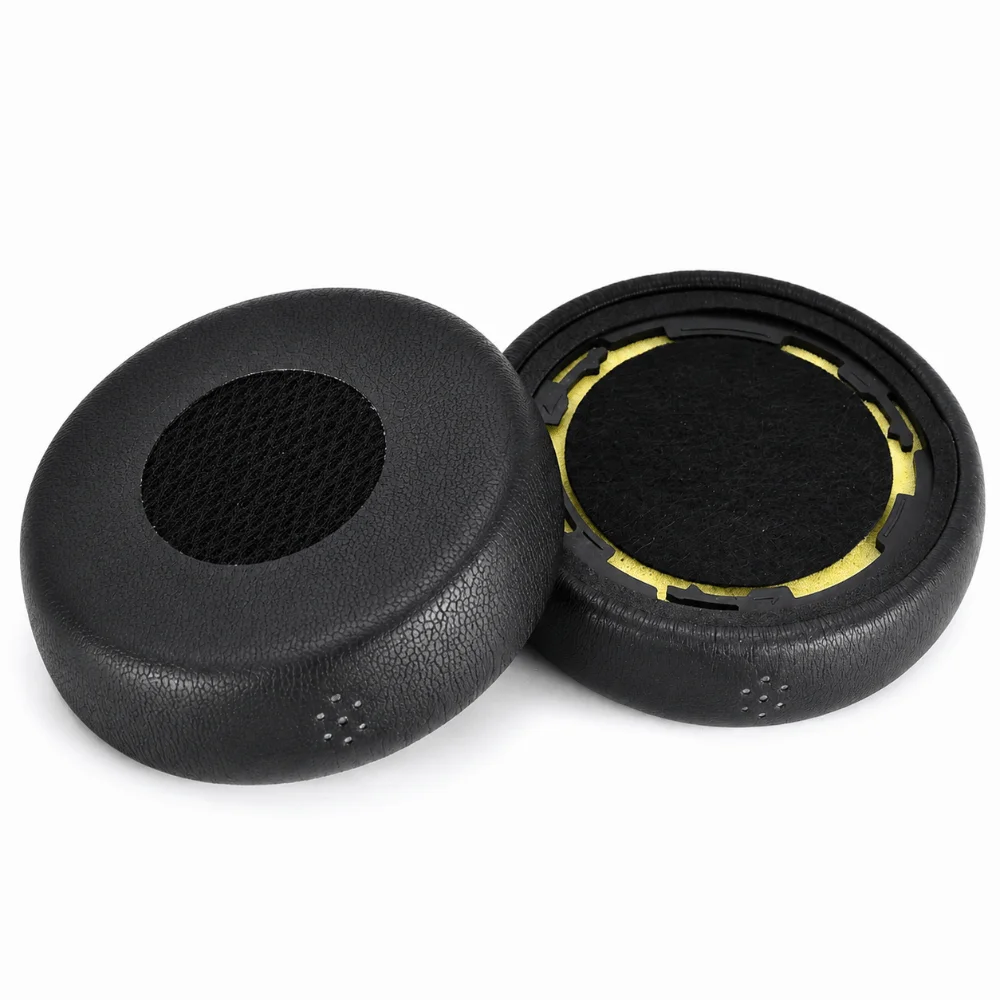 1 paire de coussinets d'oreille de remplacement pour casque, en cuir synthétique et mousse, pour Jabra Evolve 75, 75+ / 75 UC / 75MS.
