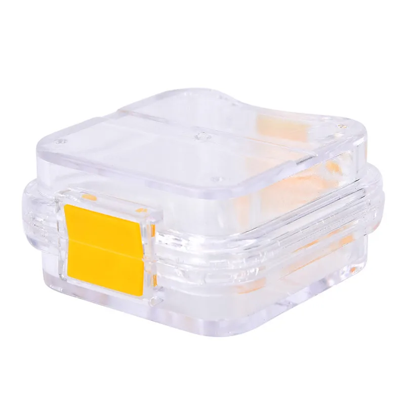 Caja de plástico para dentaduras postizas, 1 piezas, transparente